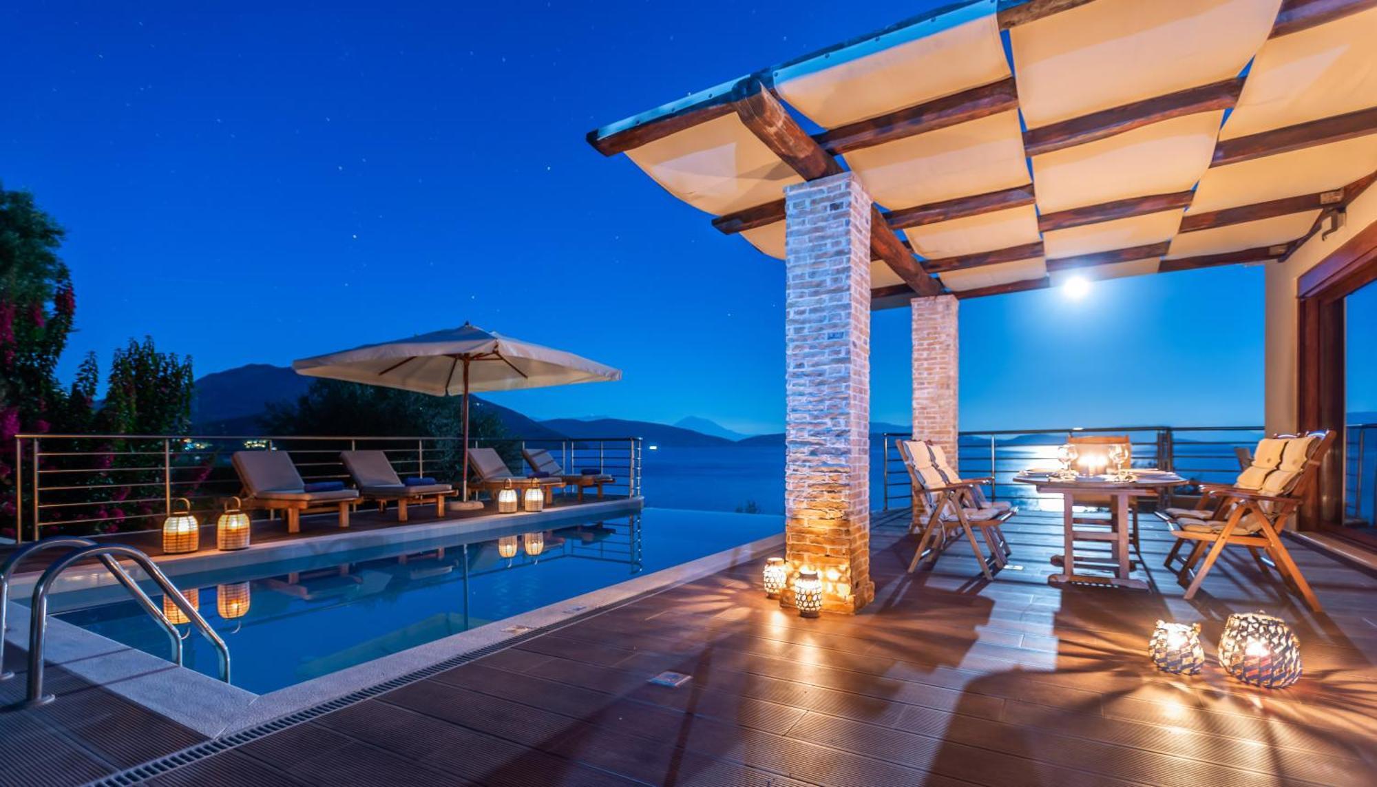 Iris Villas Lefkada - Marine Villa With Private Sea Access Sívota Eksteriør billede